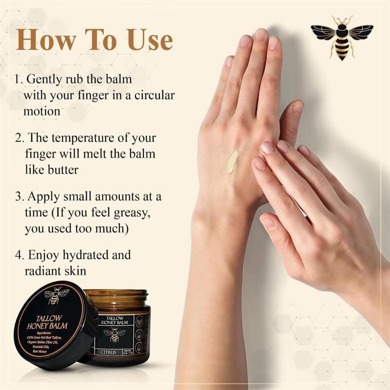 Tallow Honey Balm Face Moisturizer (Pack of 2)